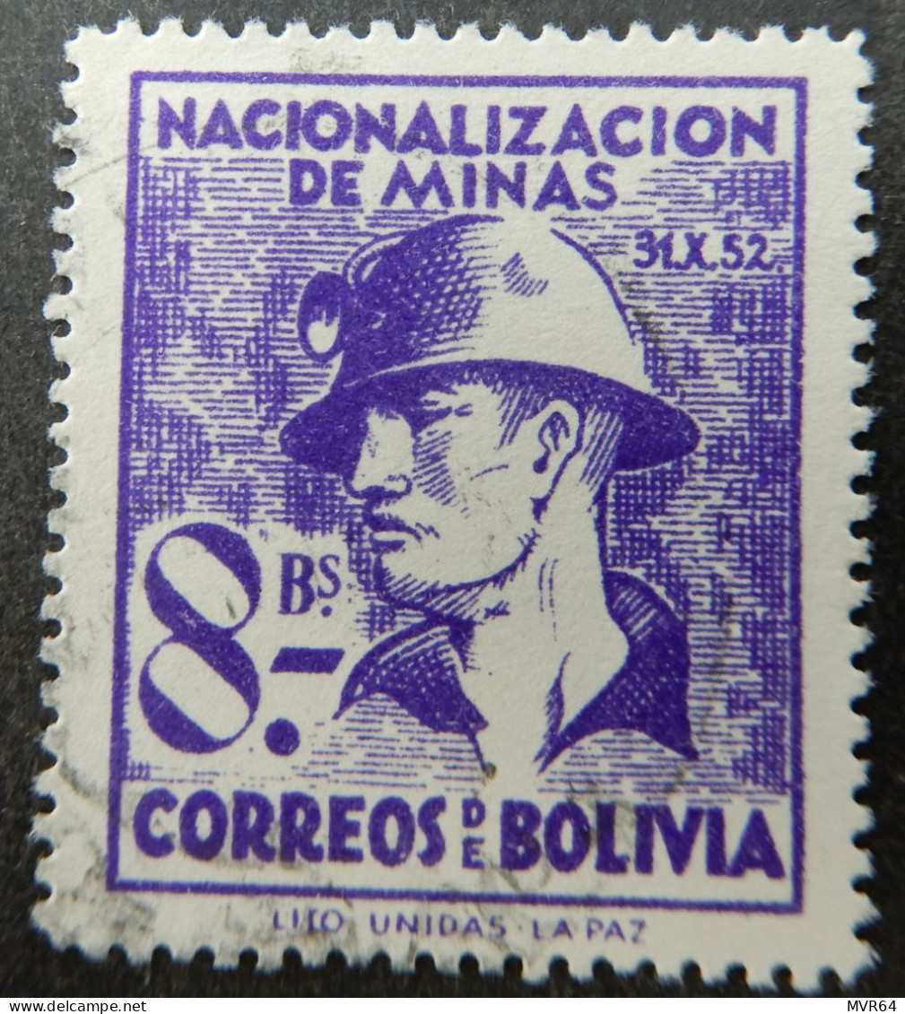 Bolivië Bolivia 1953 (1) Nationalization Of The Minning Industry - Bolivie
