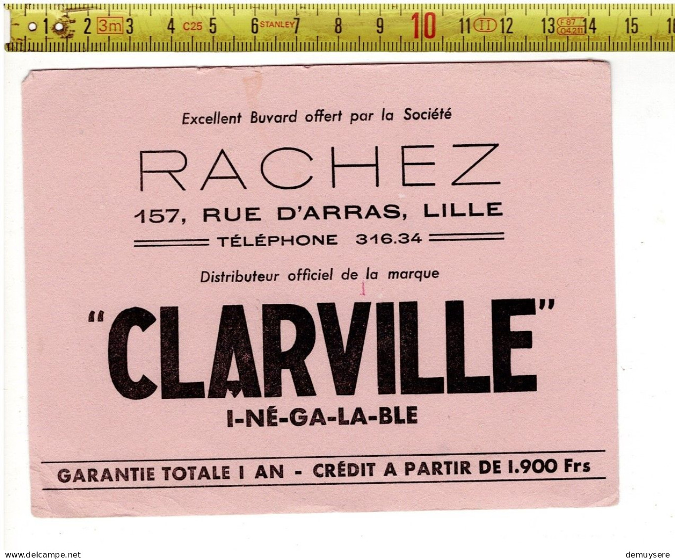 SOLDE 2006 - CLARVILLE I-NE-GA-LA-VLE - RACHEZ LILLE - Reclame