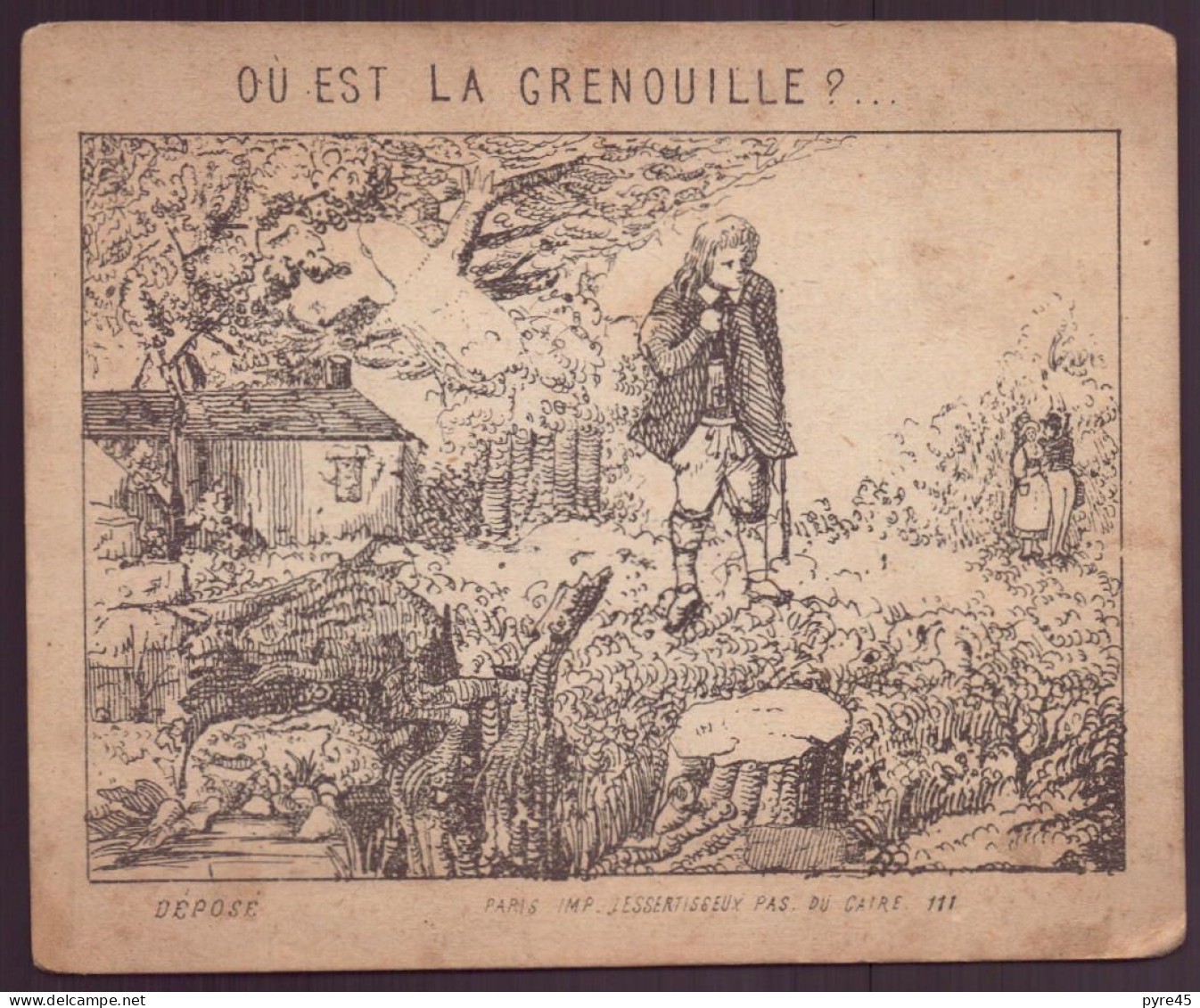 Devinette ( 13 X 10.5 Cm ) " Ou Est La Grenouille ? " - Ohne Zuordnung