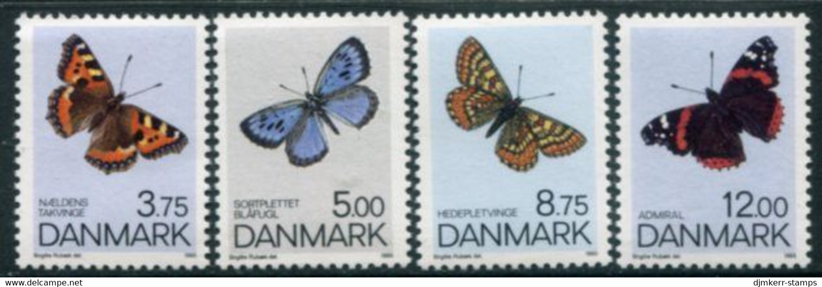 DENMARK 1993 Butterflies MNH / **   Michel 1048-51 - Nuevos