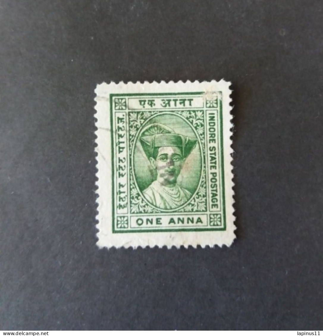 PROTECTORAT BRITANNIQUE INDIA ETATS PRINCIERS DE L INDE INDOR HOLKAR 1942 ERROR PERF 14 1/4 NO 11 - Idar