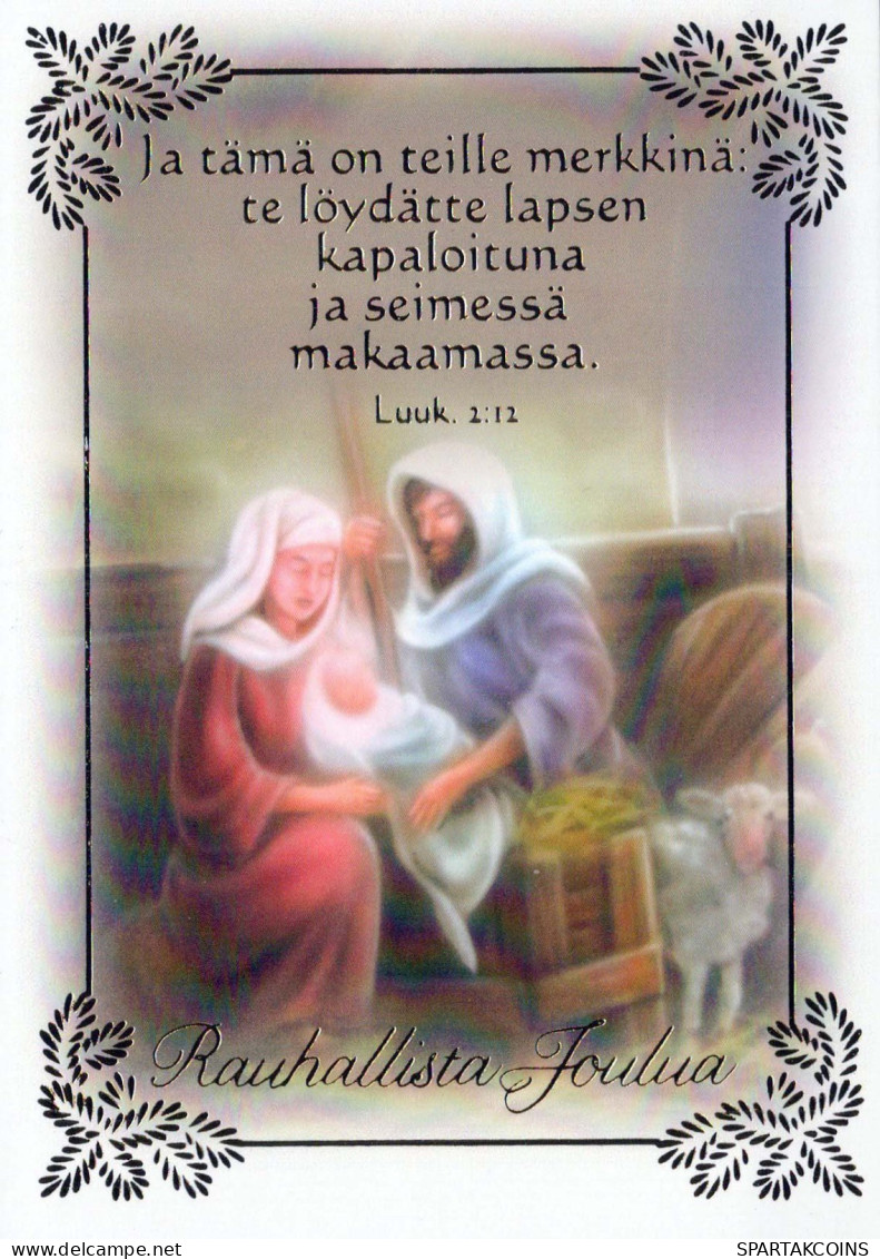 Jungfrau Maria Madonna Jesuskind Religion Christentum Vintage Ansichtskarte Postkarte CPSM #PBA435.A - Jungfräuliche Marie Und Madona
