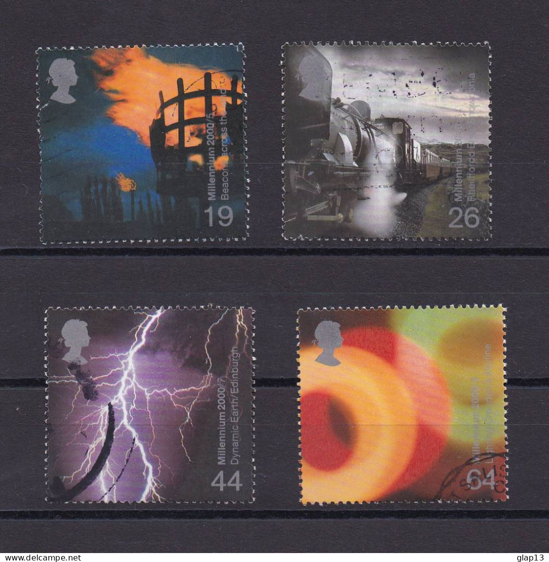 GRANDE-BRETAGNE 2000 TIMBRE N°2150/53 OBLITERE NOUVEAU MILLENAIRE - Used Stamps