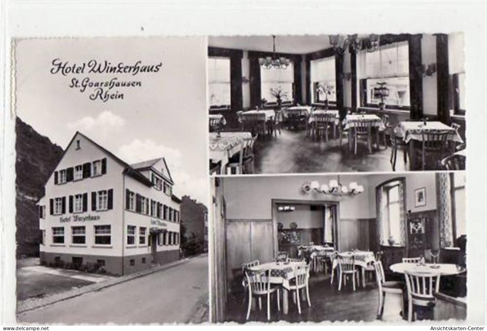 39053703 - St. Goarshausen Am Rhein Mit Hotel Winzerhaus Gelaufen, Datum Nicht Lesbar. Gute Erhaltung. - Loreley