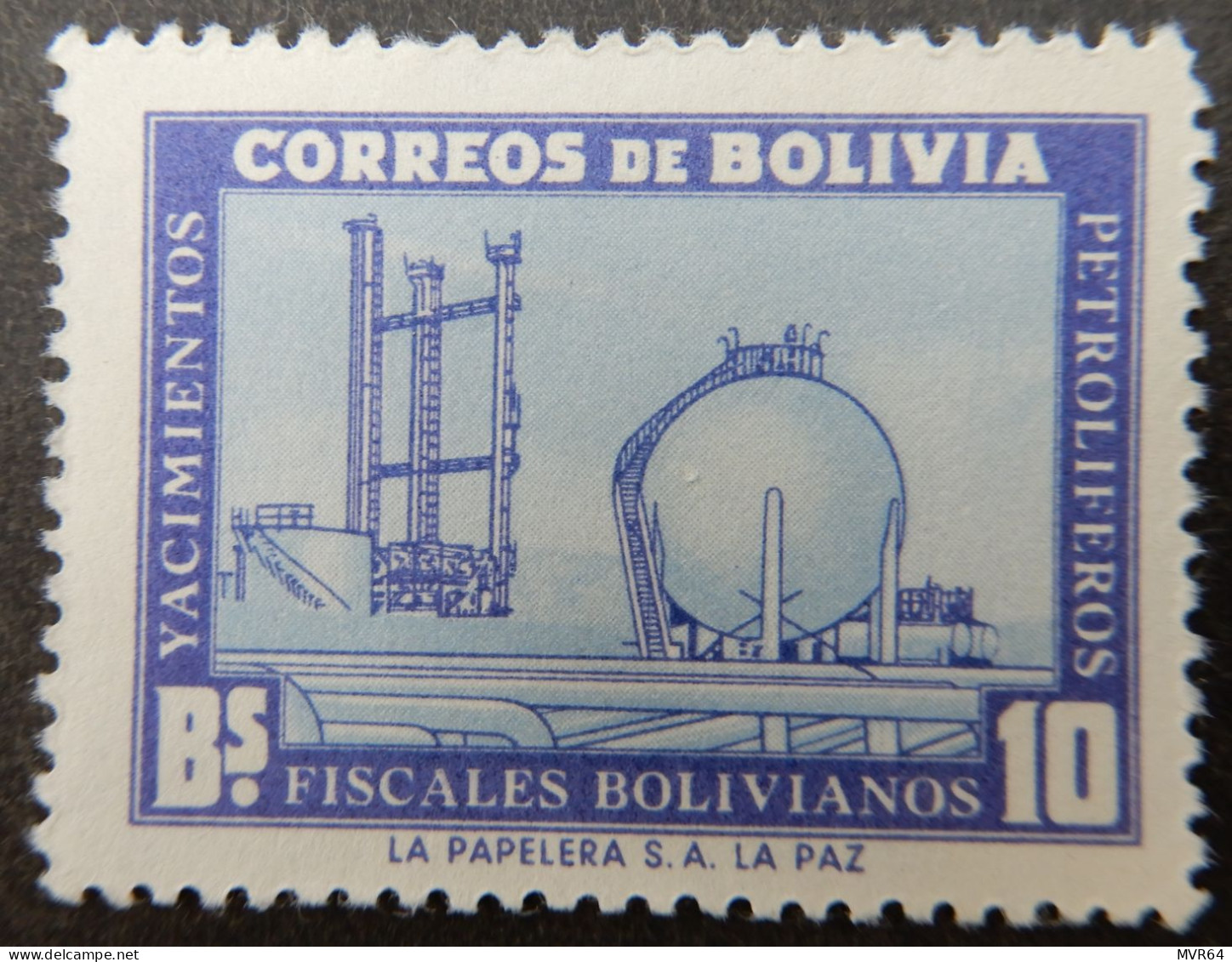 Bolivië Bolivia 1955 (1) Development Of Petroleum Industry - Bolivie