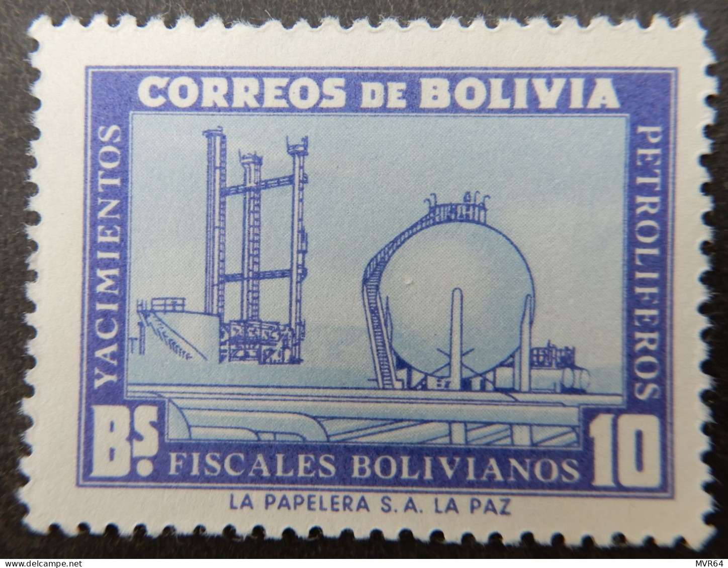 Bolivië Bolivia 1955 (1) Development Of Petroleum Industry - Bolivien