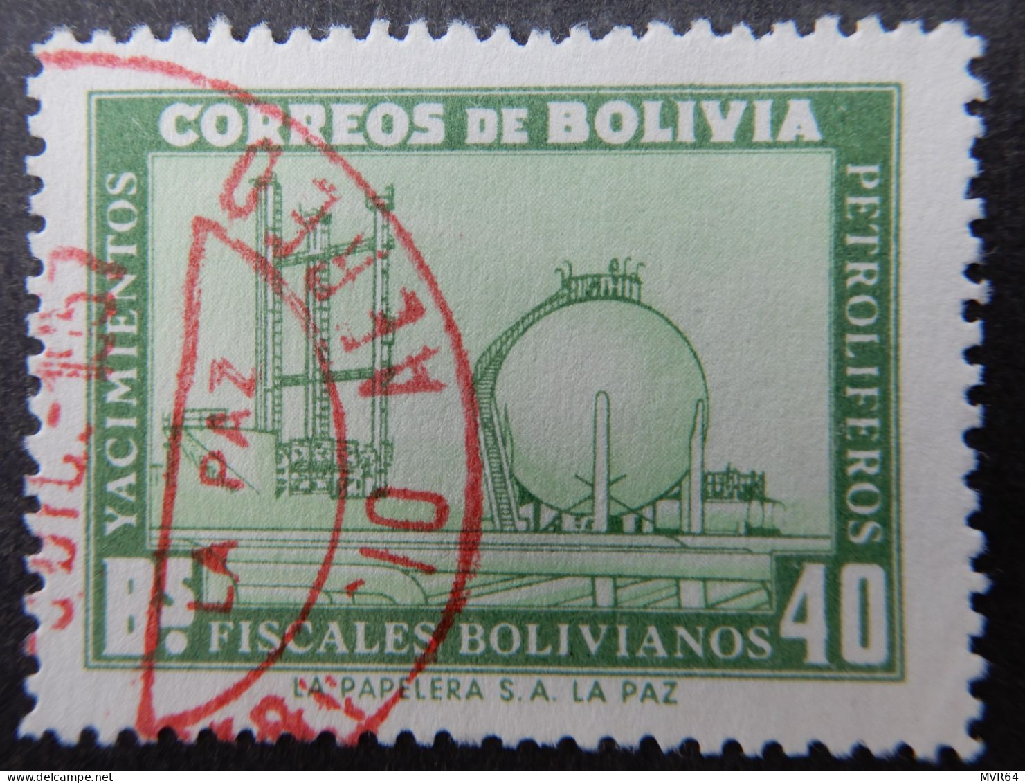 Bolivië Bolivia 1955 (2) Development Of Petroleum Industry - Bolivie