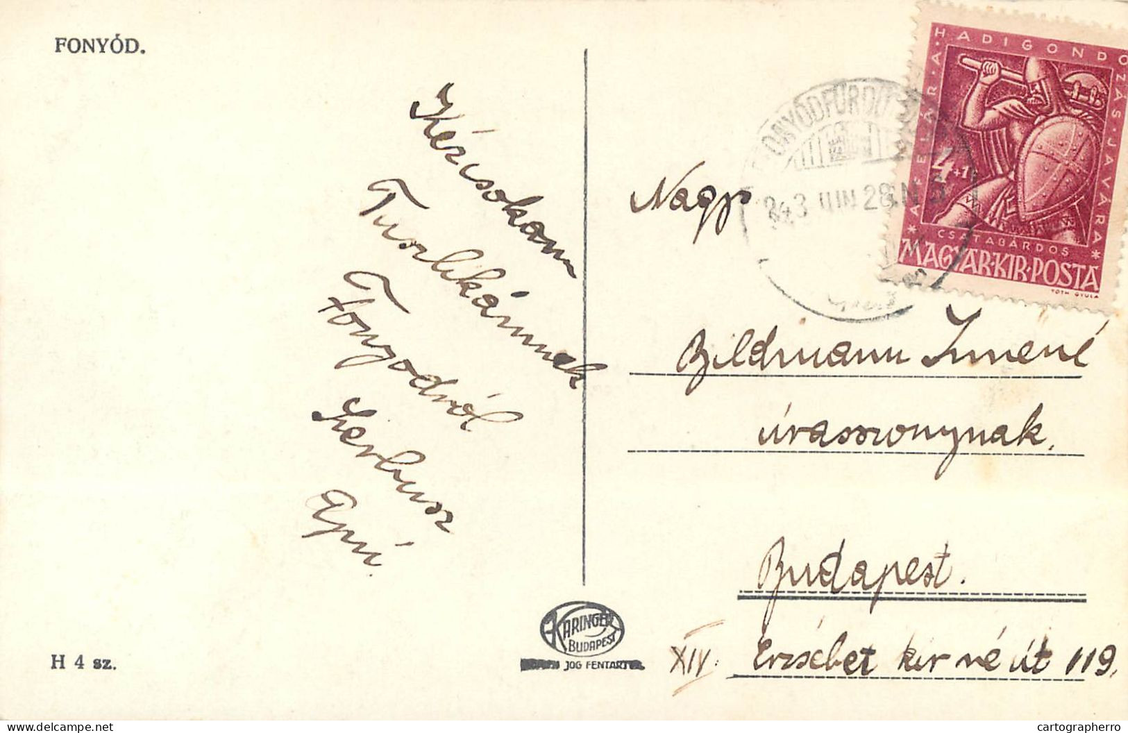 Postcard Hungary Fonyod - Hongrie