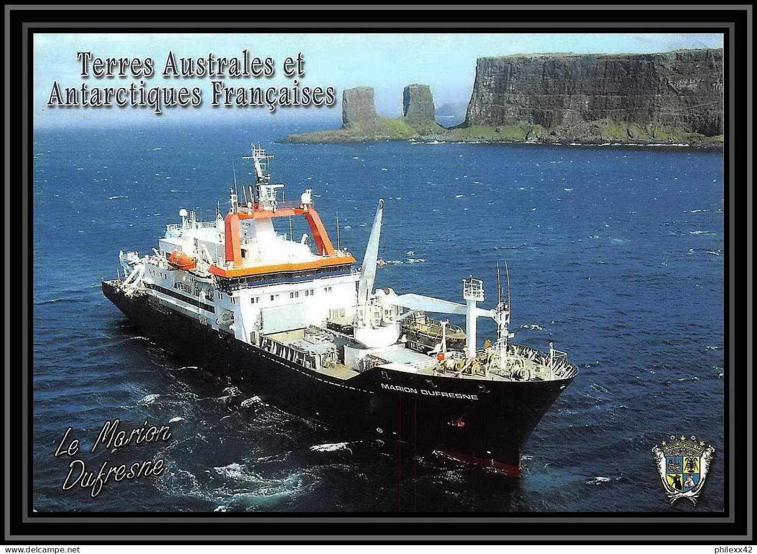 2756 ANTARCTIC Terres Australes (taaf)-carte Postale Dufresne 2 Signé Signed Op 2007/1 N°467 ST PAUL 17/4/2007 - Lettres & Documents