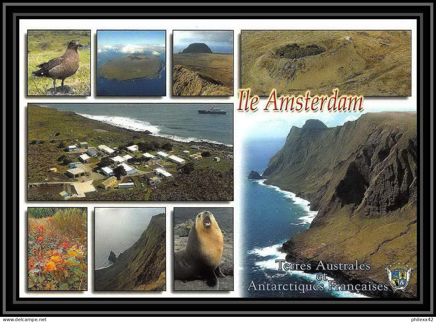 2750 ANTARCTIC Terres Australes (taaf)-carte Postale Dufresne 2 Signé Signed Op 2007/3 N°448 ST PAUL 21/11/2007 - Lettres & Documents