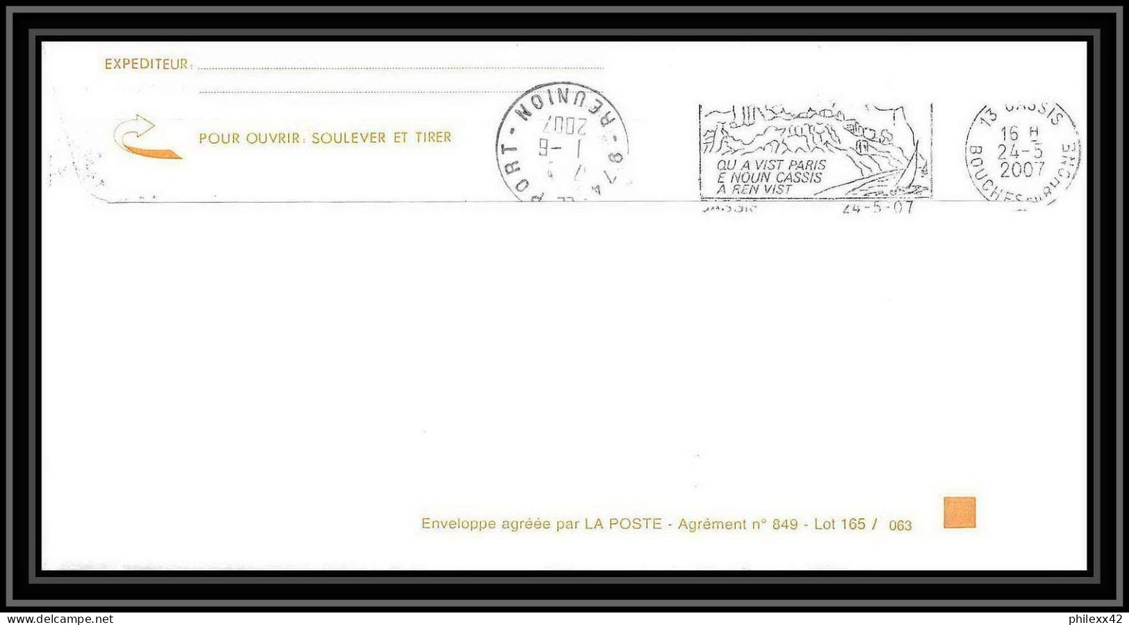 2695 ANTARCTIC Terres Australes TAAF Lettre Cover Dufresne 2 Signé Signed IPEV MADRAS 23/5/2007 N°471 Inde India - Expéditions Antarctiques
