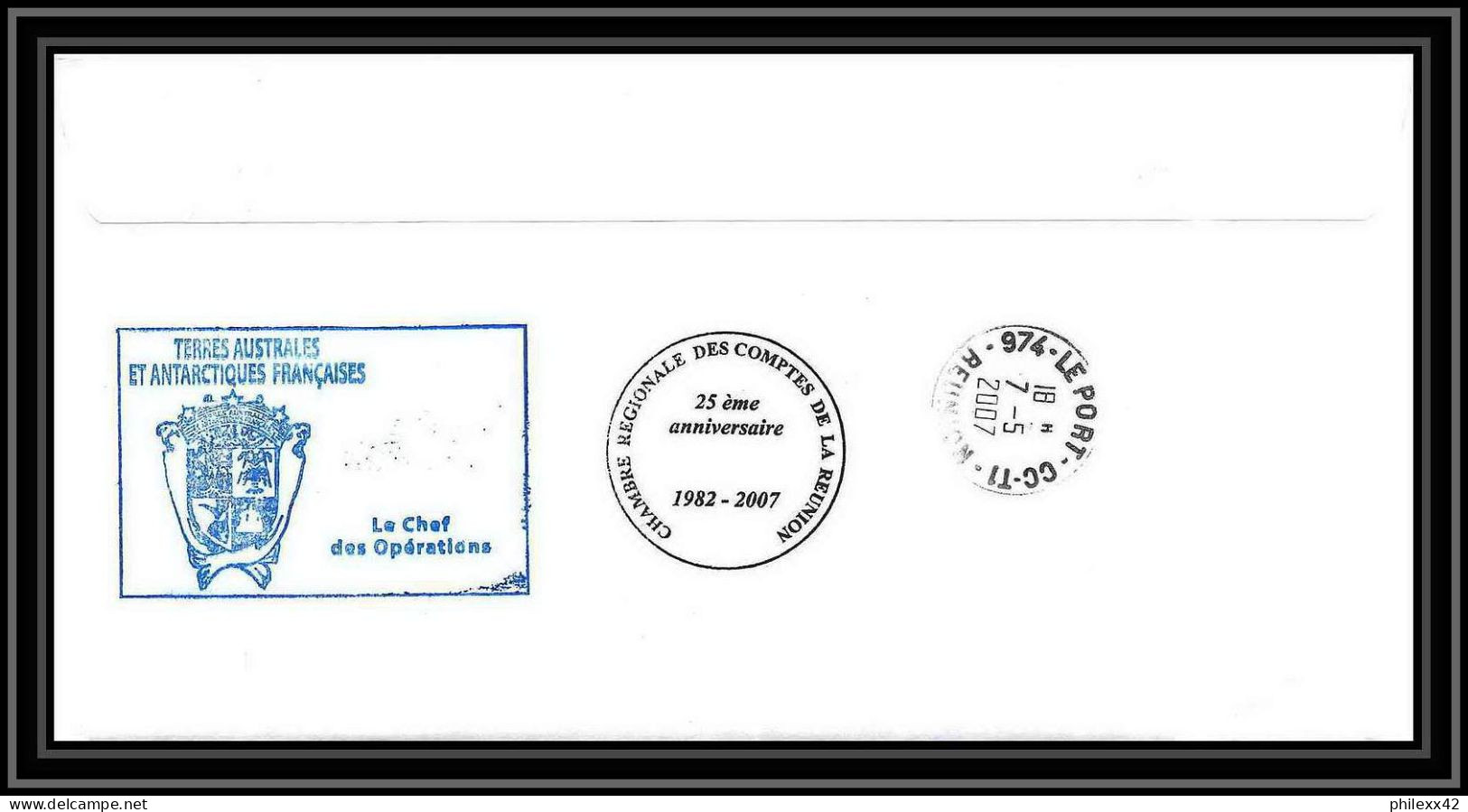 2671 ANTARCTIC Terres Australes TAAF Lettre Cover Dufresne 2 Signé Signed Op 2007/1 Crozet 5/4/2007 N°471 - Antarctic Expeditions