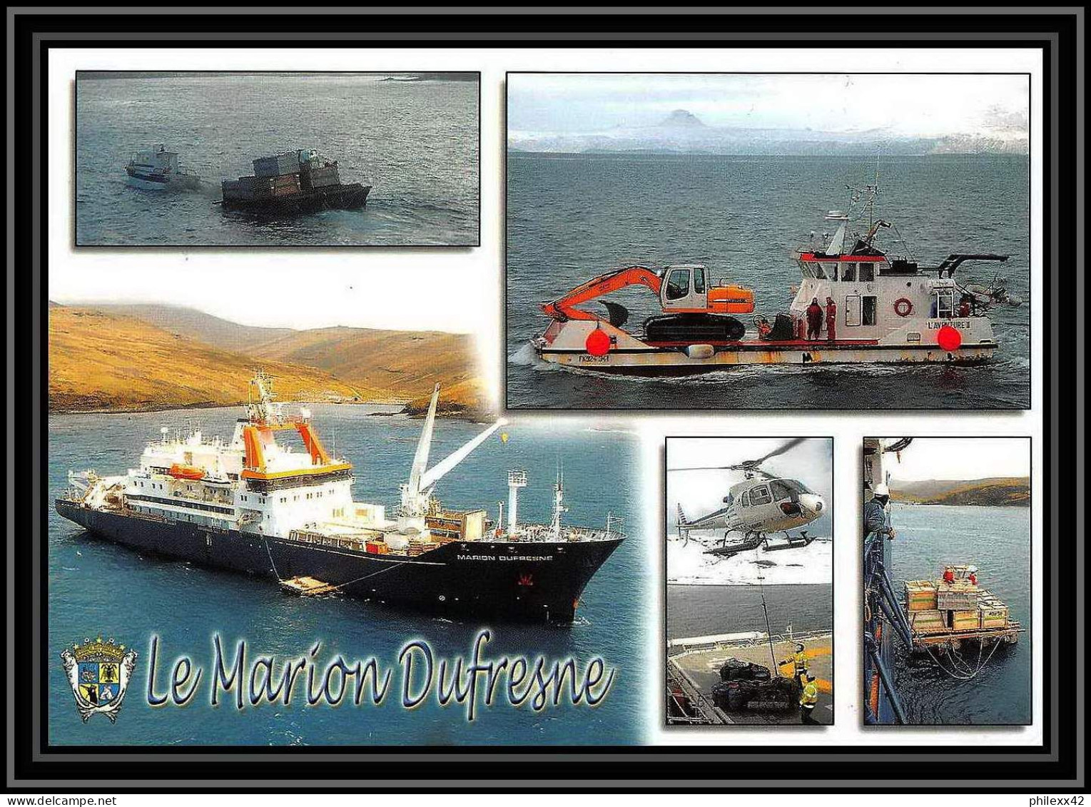 2642 ANTARCTIC Terres Australes (taaf)-carte Postale Dufresne 2 Signé Signed OP 2006/4 CROZET N°448 8/2/2006 - Antarctische Expedities