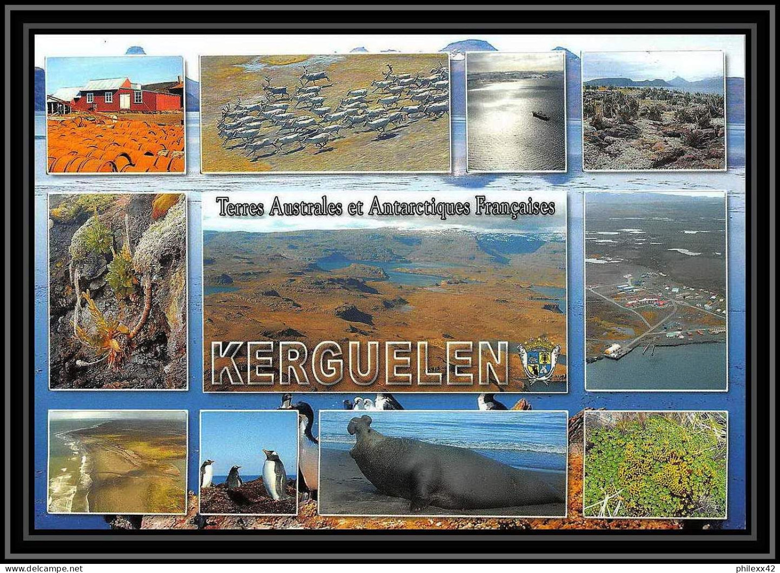 2644 ANTARCTIC Terres Australes (taaf)-carte Postale Dufresne 2 Signé Signed OP 2006/4 KERGUELEN N°449 Helilagon - Helicopters