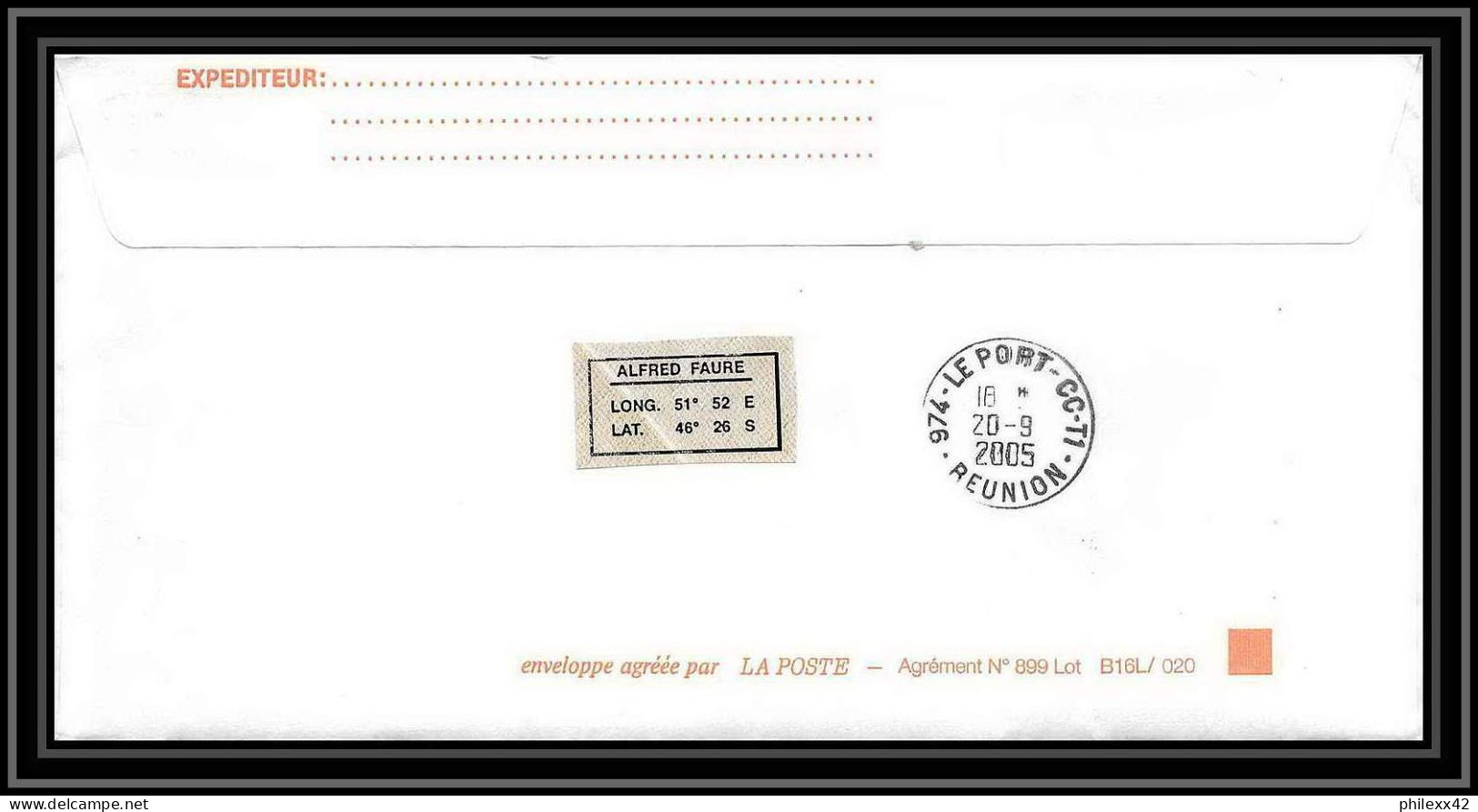 2514 ANTARCTIC Terres Australes TAAF Lettre Cover Dufresne 2 Signé Signed N°396 CROZET 26/8/2005 - Briefe U. Dokumente