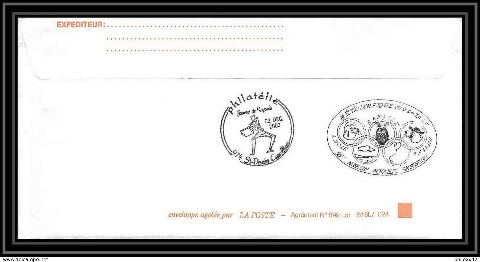 2422 Dufresne 2 Signé Signed Op 2003/4 21/12/2003 N°354 ANTARCTIC Terres Australes (taaf) Lettre Cover - Antarctic Expeditions