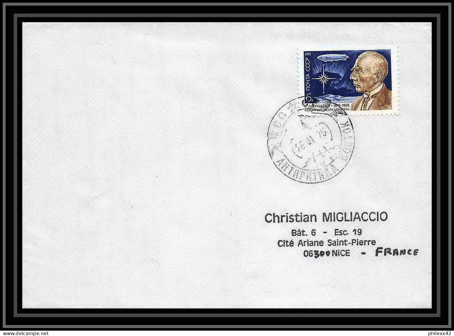 2039 Antarctic Russie (Russia Urss USSR) Lettre (cover) 26/01/1975 - Research Stations