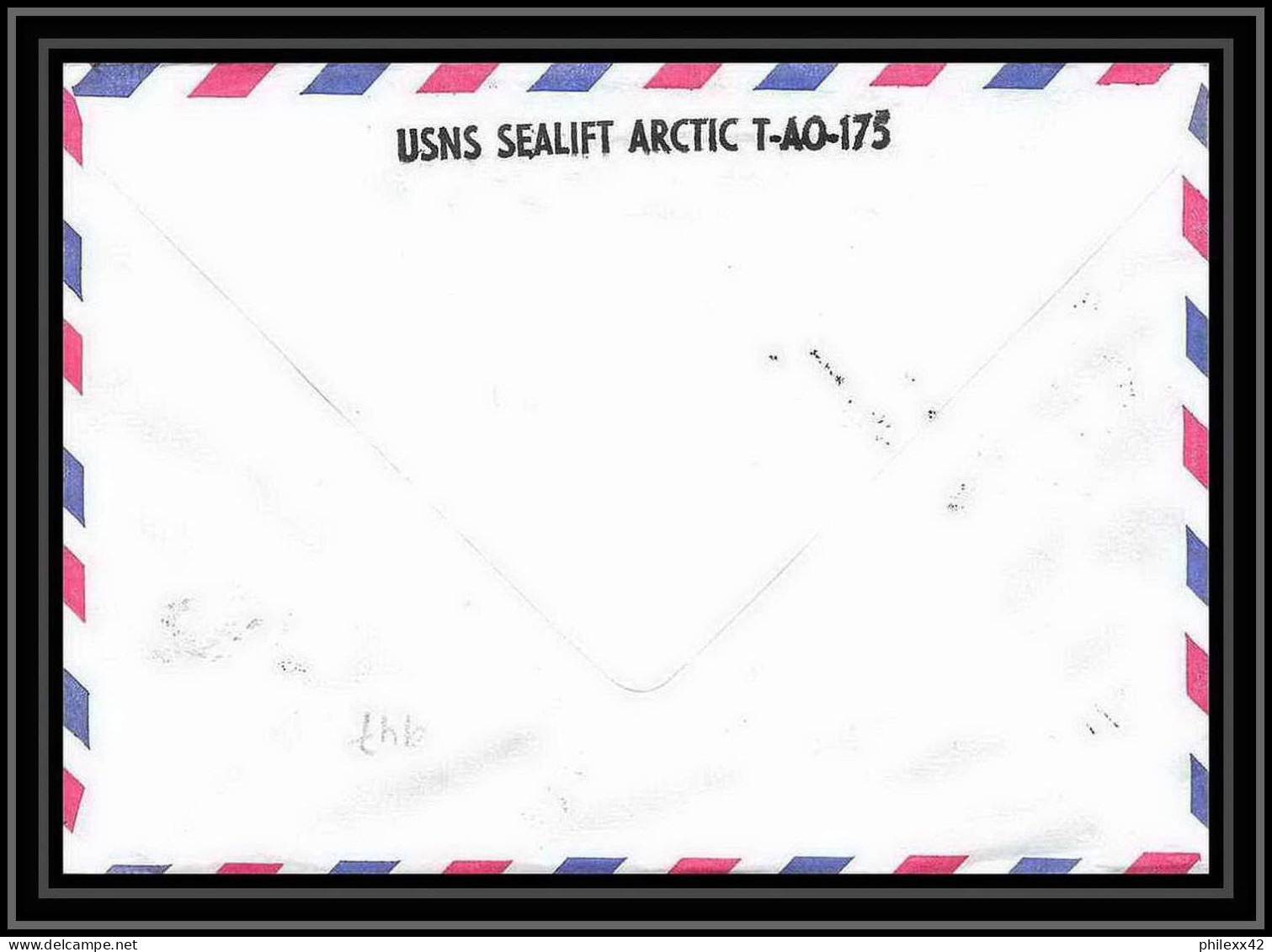2004 Antarctic USA Lettre (cover) Usns Sealift Arctic T-ao-175 14/10/1983 - Estaciones Científicas