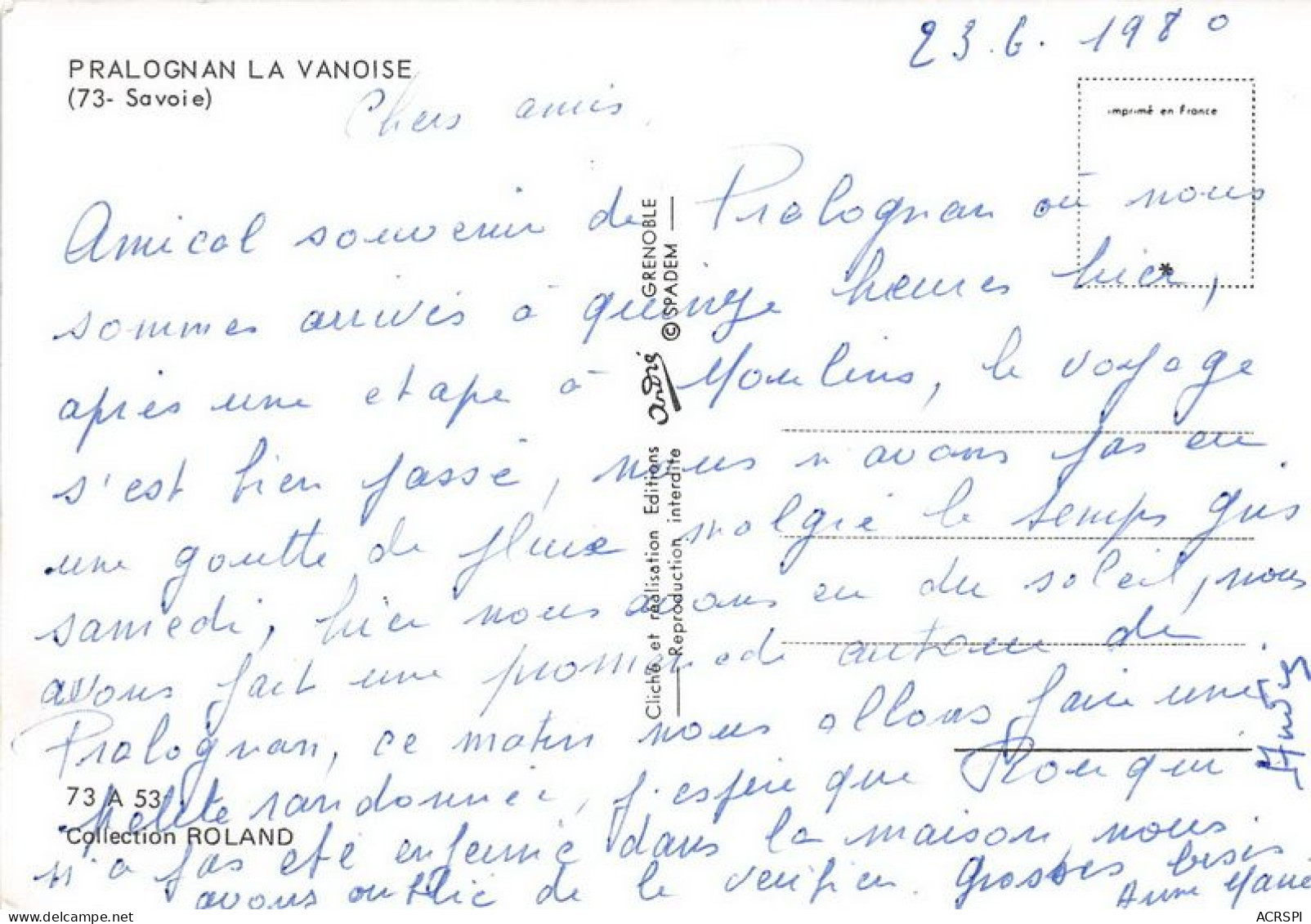 PRALOGNAN LA VANOISE 14(scan Recto-verso) MA1112 - Pralognan-la-Vanoise