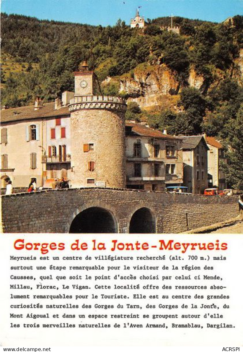  MEYRUEIS Le Pont Et La Tour De L Horloge 1(scan Recto-verso) MA1107 - Meyrueis