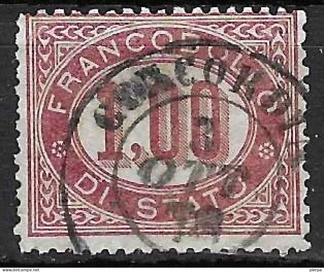 SERVIZIO - 1875 - UMBERTO - LIRE 0,50 - USATO (YVERT SE 5 - MICHEL OS 5 - SS SE 5) - Dienstmarken
