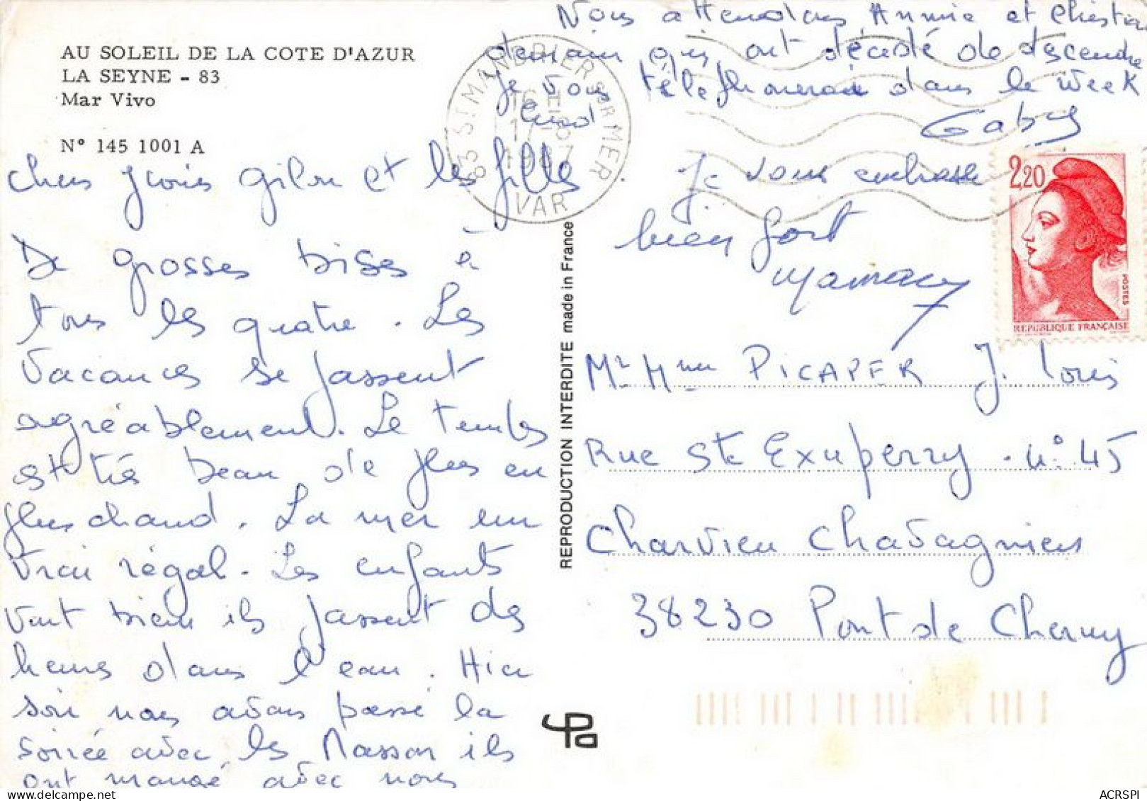 LA SEYNE Mar Vivo 12(scan Recto-verso) MA1104 - La Seyne-sur-Mer