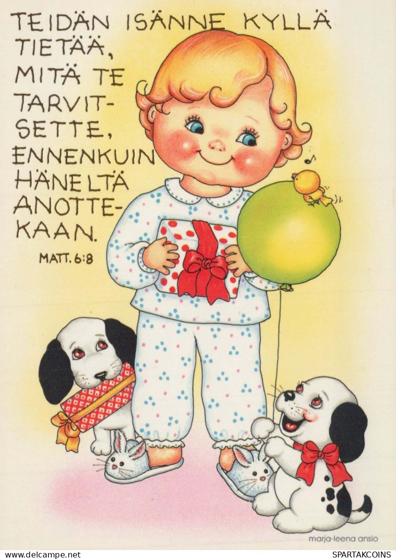 ENFANTS HUMOUR Vintage Carte Postale CPSM #PBV341.A - Humorous Cards