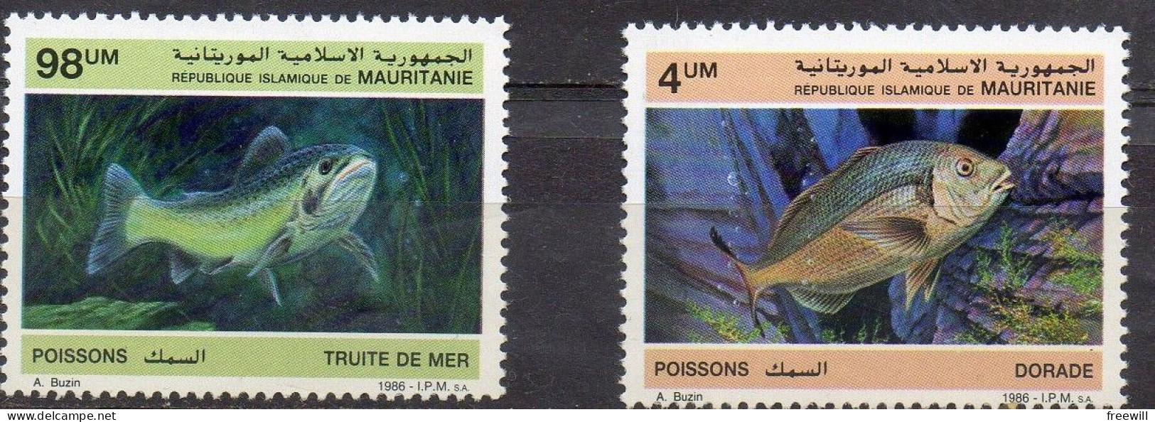 Mauritanie Poissons-Vissen- Fishes XXX - Mauritania (1960-...)