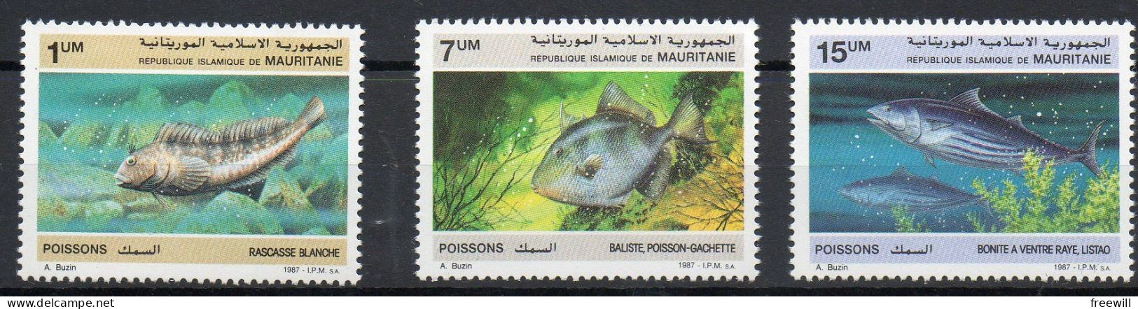 Mauritanie Poissons-Vissen- Fishes XXX - Mauretanien (1960-...)