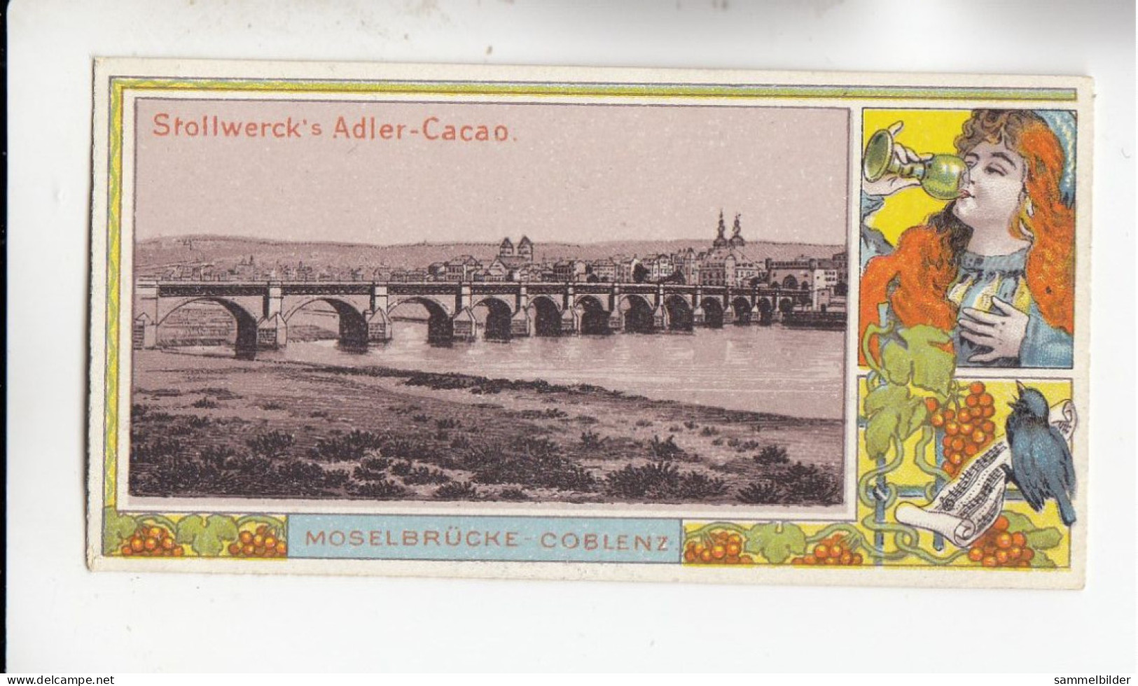 Stollwerck Album No 1  Mosel - Ansichten  Moselbrücke - Coblenz    Gruppe 28 #6  Von 1897 - Stollwerck