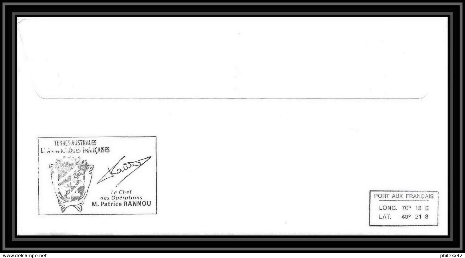 2900 Dufresne 2 Signé Signed OP 2009/1 N°526 30/9/2003 KERGUELEN Helilagon Terres Australes (taaf) Lettre Cover Semeuse - Hubschrauber