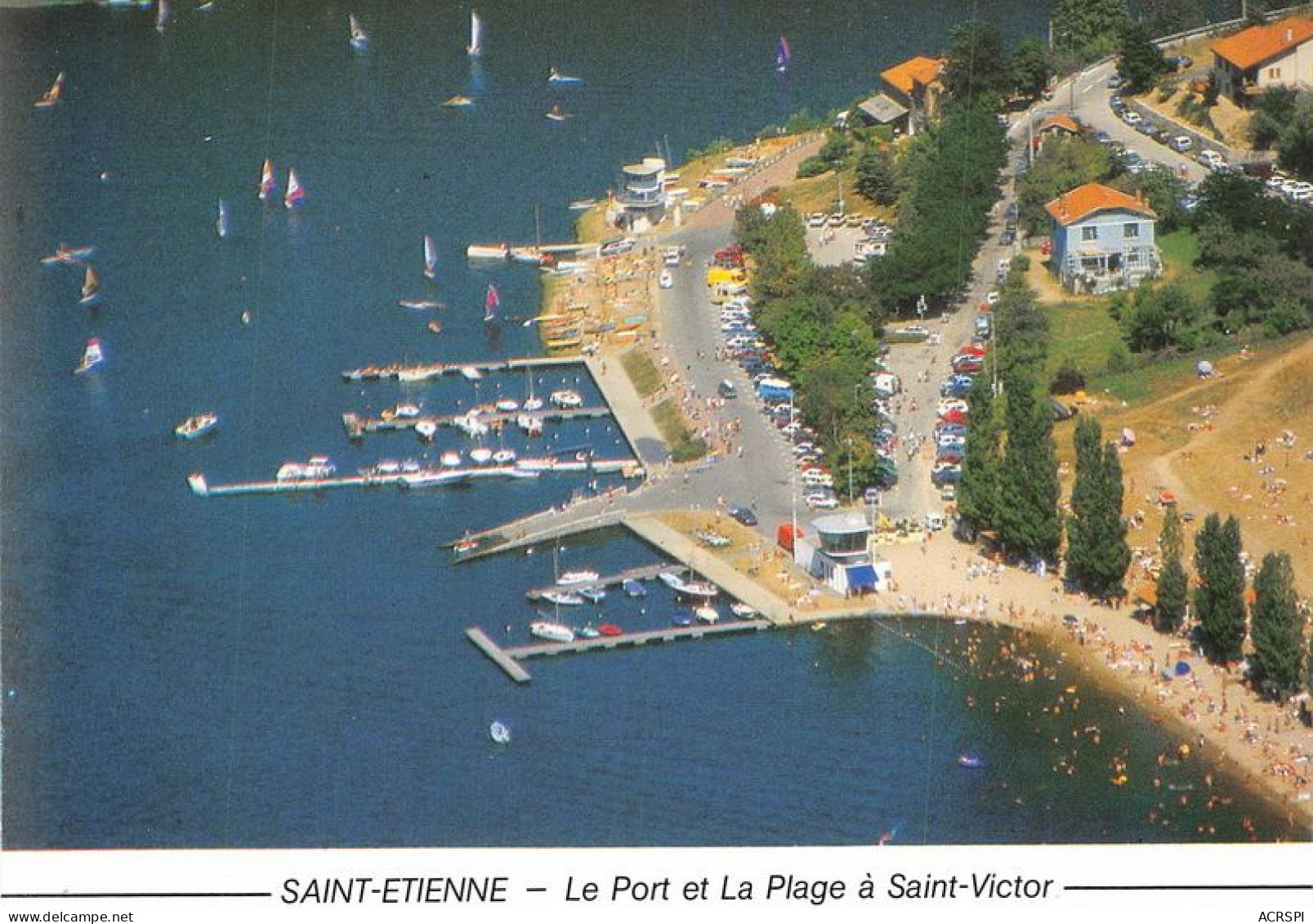 SAINT ETIENNE Le Port Et La Plage De Saint Victor Sur Loire 10(scan Recto-verso) MA1139 - Saint Etienne