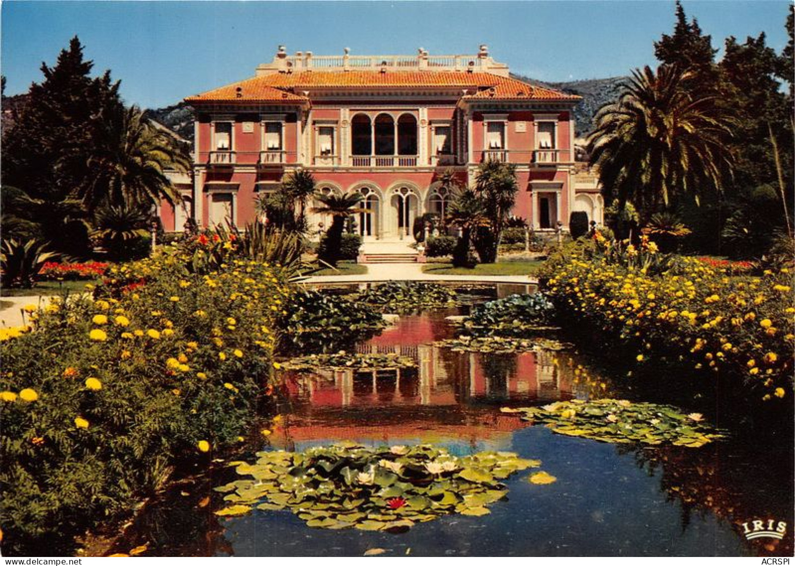 INSTITUT DE FRANCE Ademie Des Beaux Arts SAINT JEAN CAP FERRAT La Villa Et Le Canal Du Jardin20(scan Recto-verso) MA1133 - Saint-Jean-Cap-Ferrat