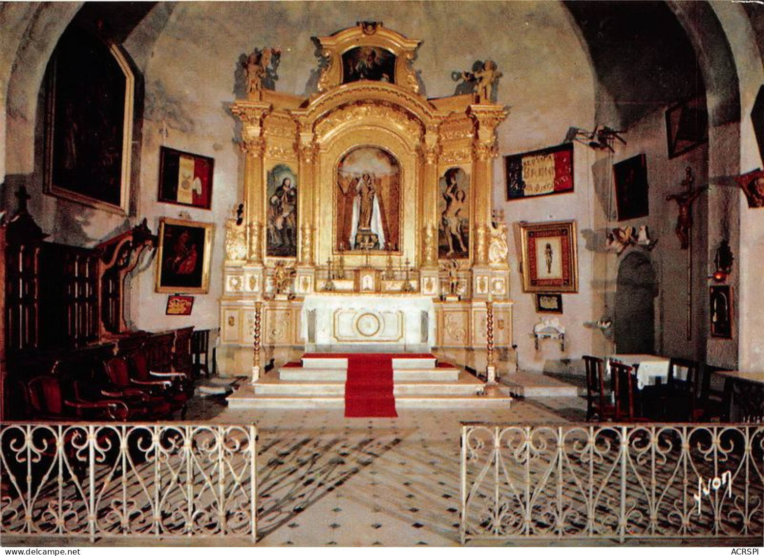CAP D ANTIBES Chapelle De La Garoupe Nef Principal Et Notre Dame De La Garde 19(scan Recto-verso) MA1133 - Cap D'Antibes - La Garoupe