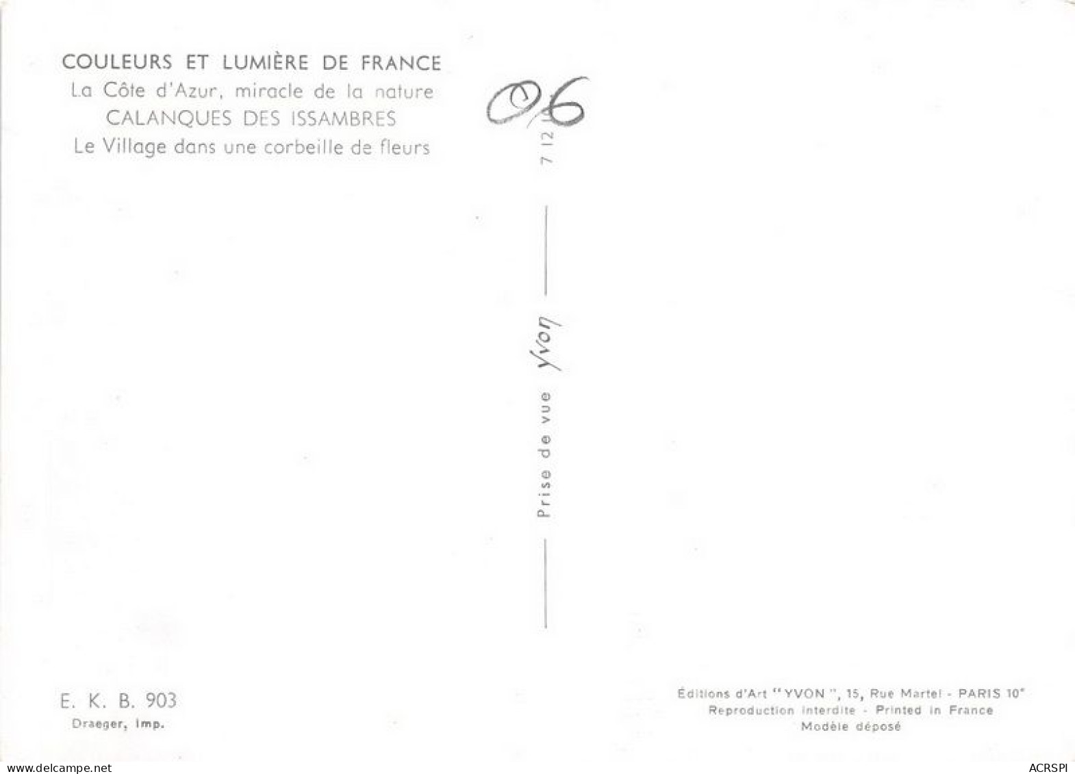 CALANQUES DES ISSAMBRES Le Village Dans Une Corbeille De Fleurs 25(scan Recto-verso) MA1132 - Les Issambres