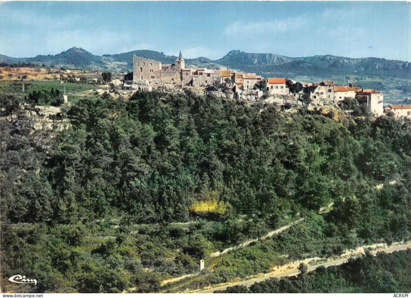 LE CASTELET Vue Generale Aerienne Au Loin Le Gros Cerveau Altitude 429 Metres  31(scan Recto-verso) MA1127 - Le Castellet