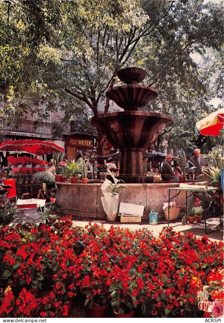 GRASSE La Vieille Fontaine De La Place Aux Aires 25(scan Recto-verso) MA1151 - Grasse