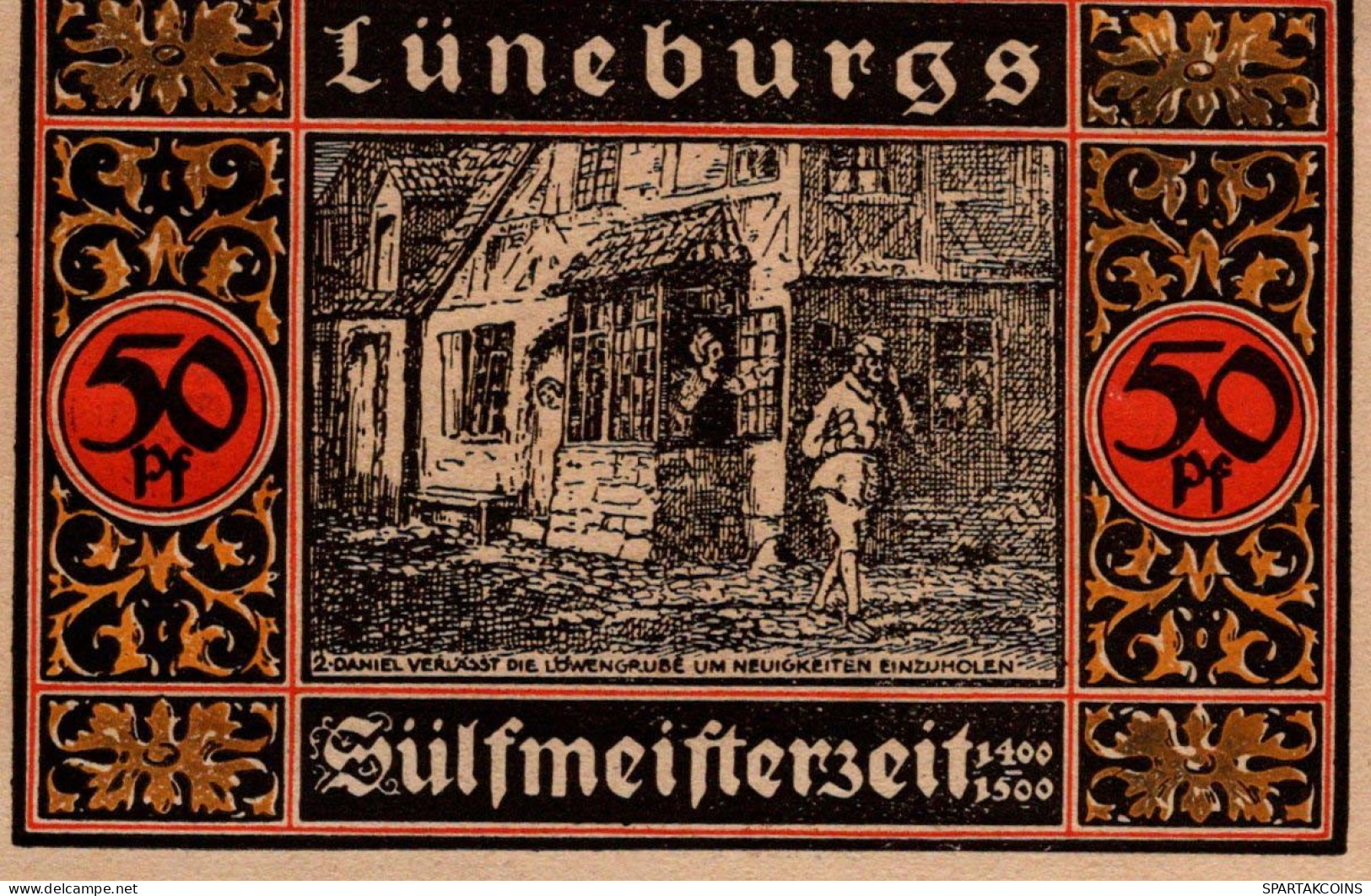 50 PFENNIG 1921 Stadt LÜNEBURG Hanover UNC DEUTSCHLAND Notgeld Banknote #PC630 - Lokale Ausgaben