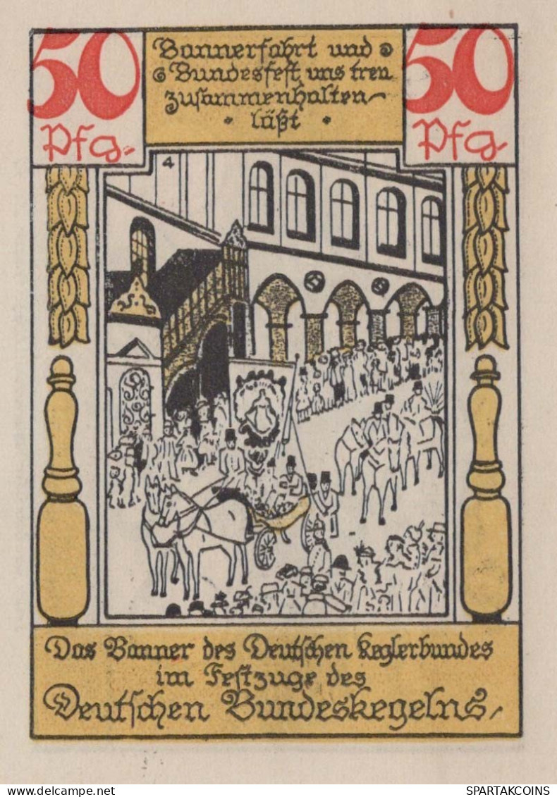 50 PFENNIG 1921 Stadt LÜBECK UNC DEUTSCHLAND Notgeld Banknote #PC569 - Lokale Ausgaben
