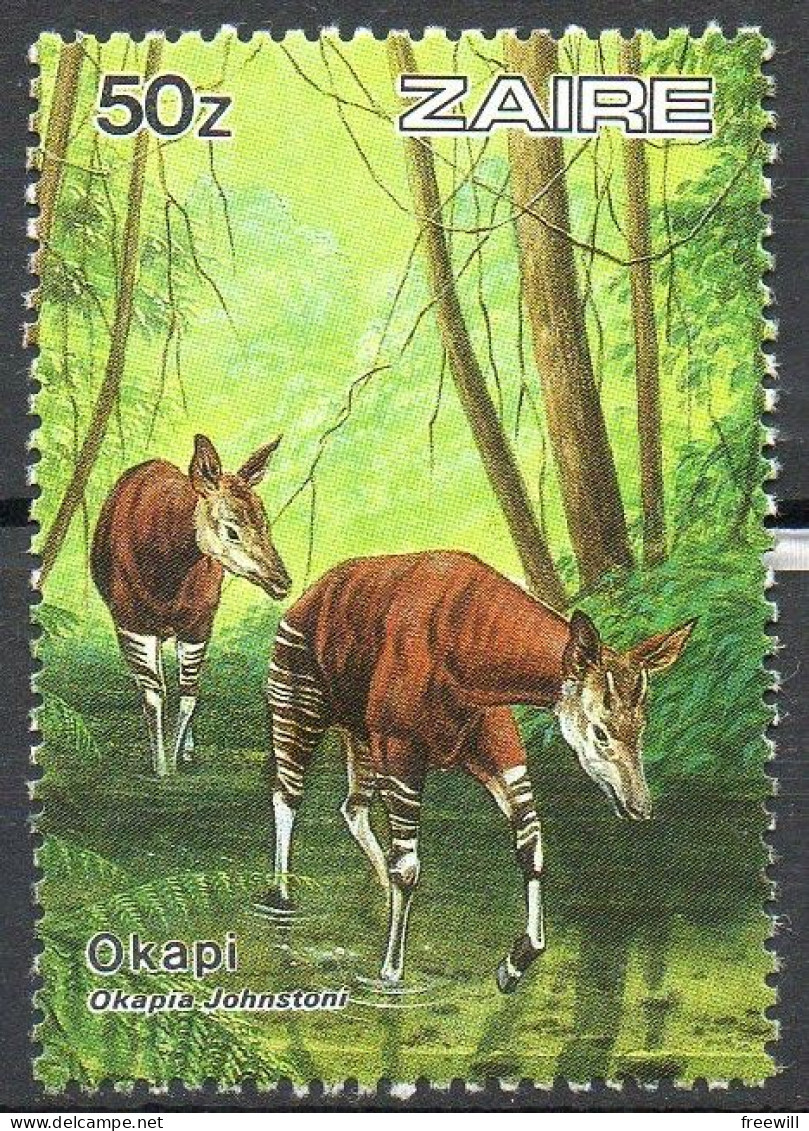 Zaïre Okapis XXX 1984 - Unused Stamps