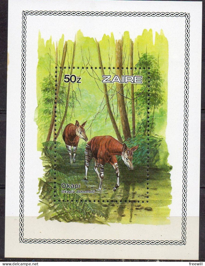 Zaïre Okapis XXX 1984 - Unused Stamps
