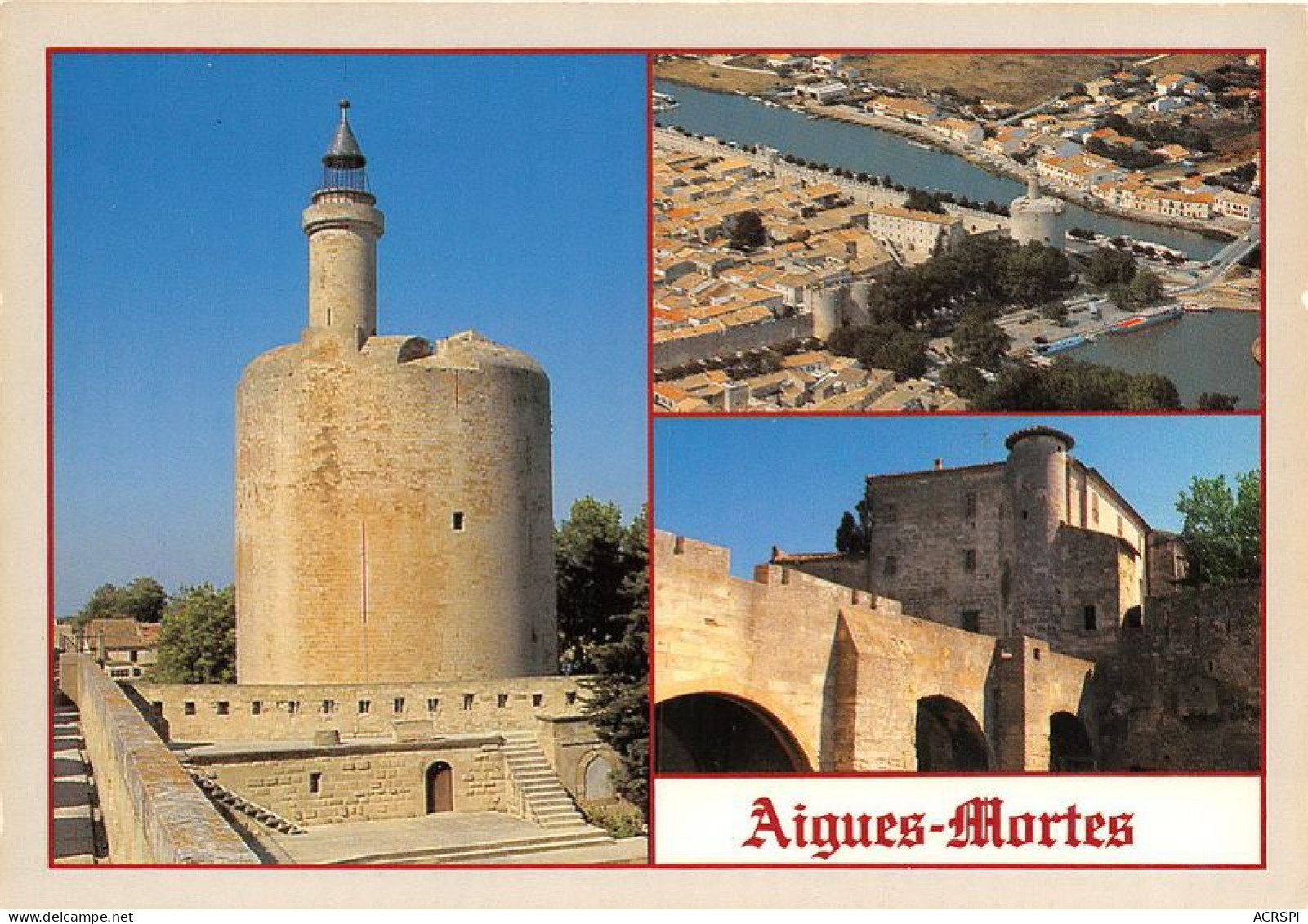 AIGUES MORTES  Cite Medievale Les Douves La Tour De Constance Vues De L Interieur 24(scan Recto-verso) MA1173 - Aigues-Mortes