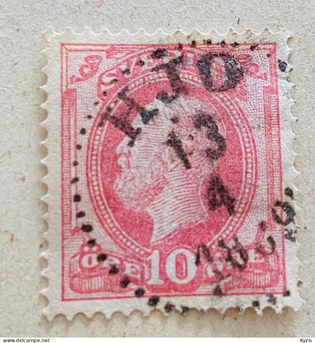 Suède : 1885 - Perforations 13 - Gebruikt