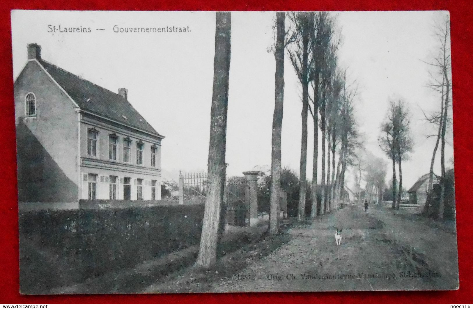 CPA 1908 Sint Laureins Gouvernementstraat - Sint-Laureins