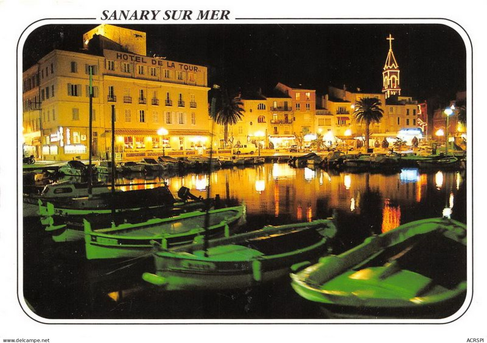 SANARY SUR MER Crepuscule Sur Le Port 8(scan Recto-verso) MA1169 - Sanary-sur-Mer