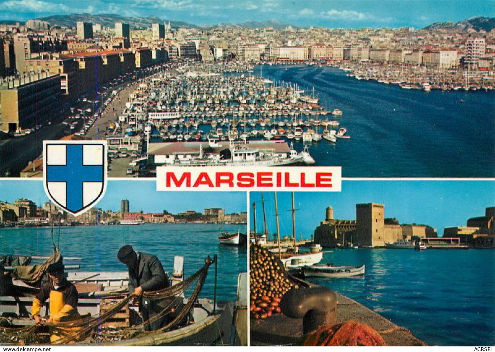 MARSEILLE  Multivue 17  (scan Recto-verso)  MA1166Bis - Vieux Port, Saint Victor, Le Panier