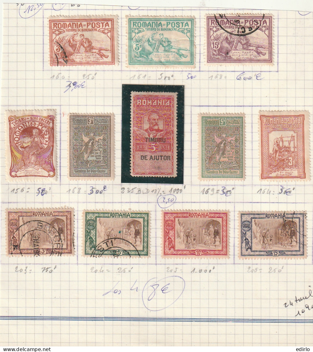 ///   ROUMANIE  ///   Série N°  Taxe  - Unused Stamps