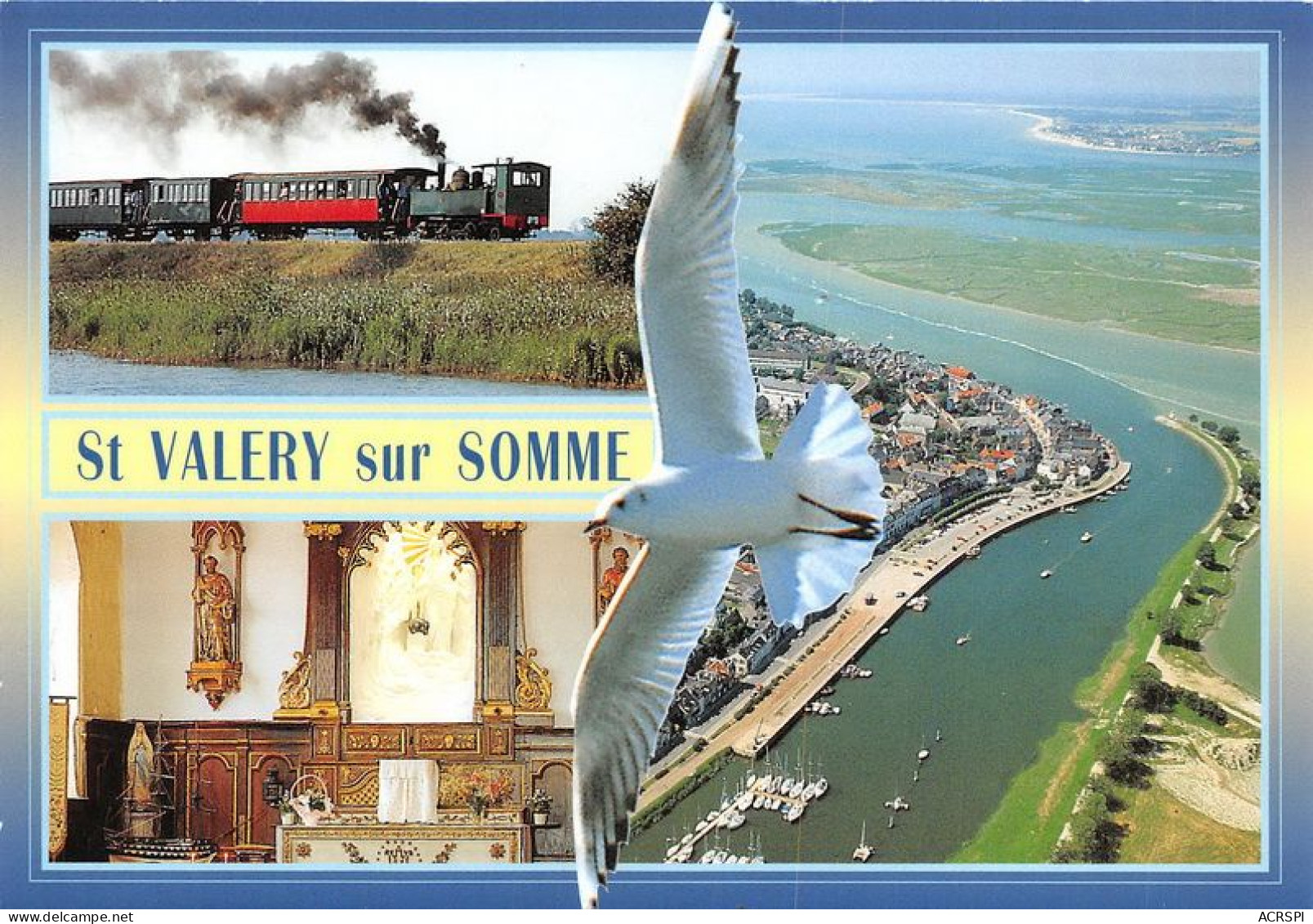 SAINT VALERY SUR SOMME COte Picarde Le Petit Train Touristique Une Mouette 15(scan Recto-verso) MA1163 - Saint Valery Sur Somme