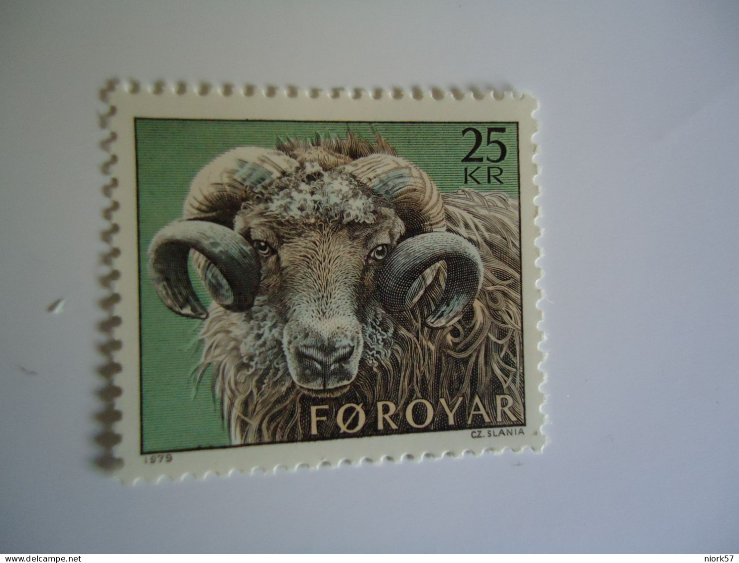 FAROE  MNH   ANIMALS SHEEP Aries  V 25  1979 - Farm