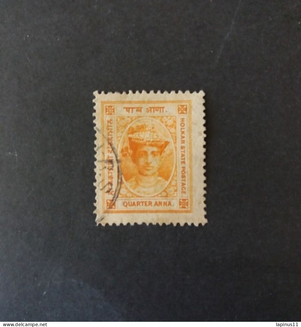 PROTECTORAT BRITANNIQUE INDIA ETATS PRINCIERS DE L INDE INDOR HOLKAR 1942 MAHARAJAH YESHWAN RAO ERROR PERF 14 NO 13 1/2 - Idar